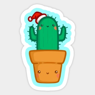 Christmas Cactus - Kawaii Cactus - Cute Cactus Sticker
